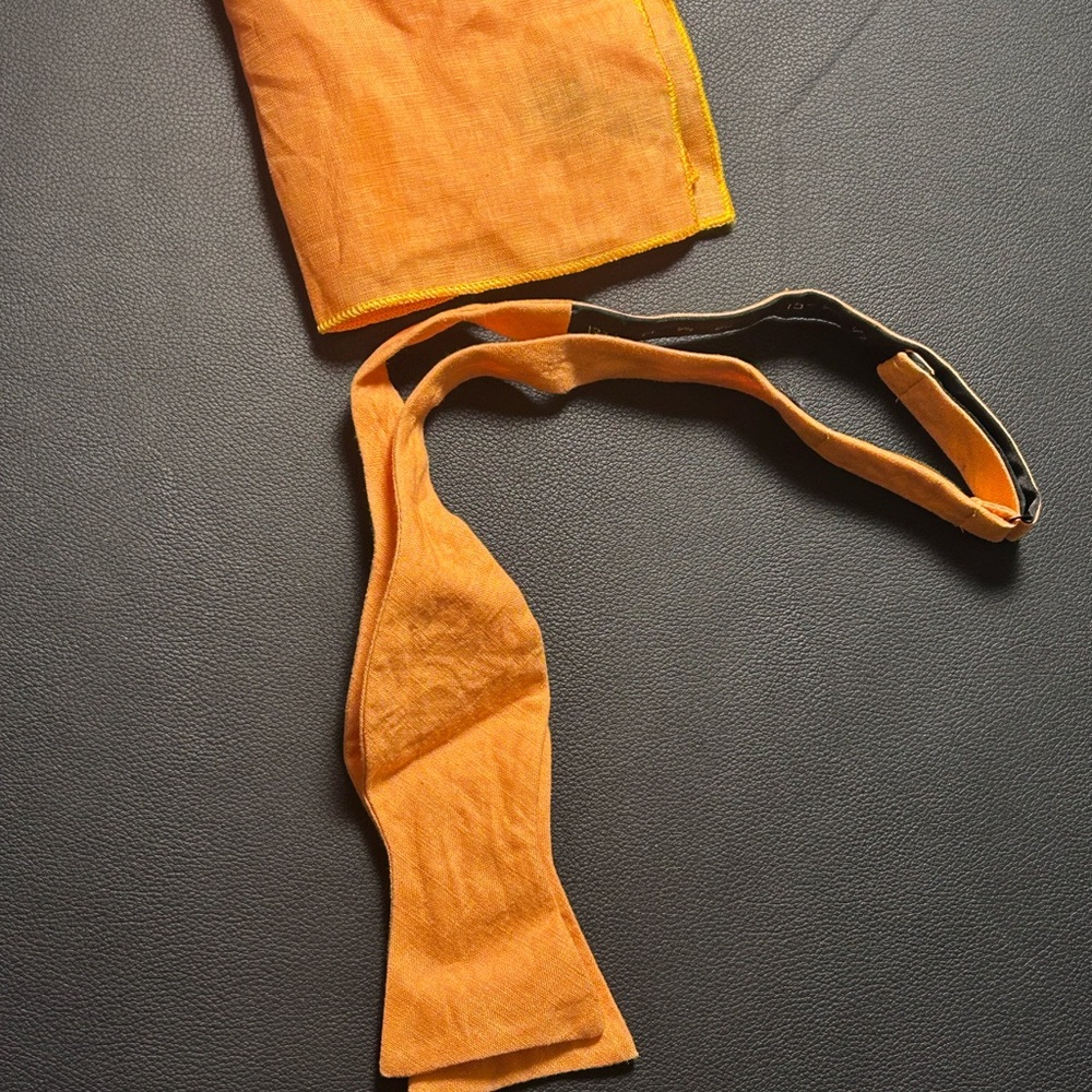 Orange Bow Tie